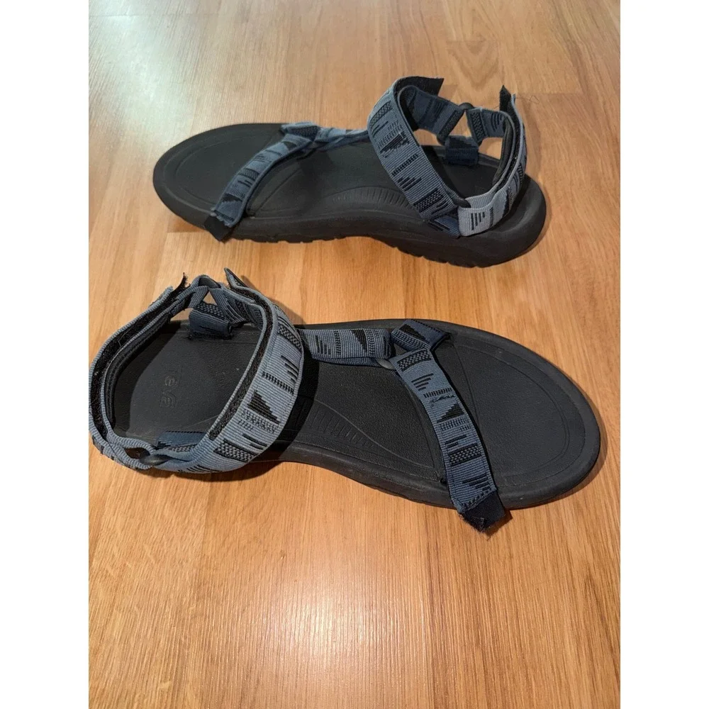 Teva Hurricane XLT2 Mens Sandals Gray Black Geometric Strappy Sport Hiking 12